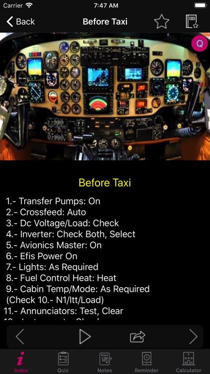 King Air C90B Checklist