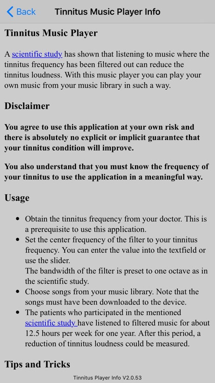 Tinnitus Music Player screenshot-3