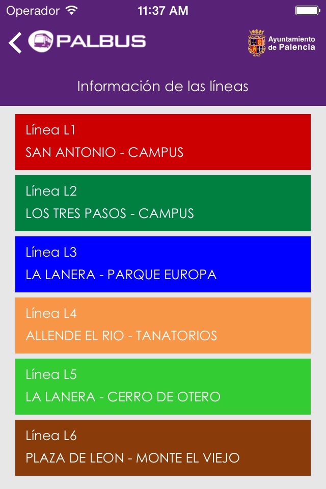 PALBUS - Buses de Palencia screenshot 3