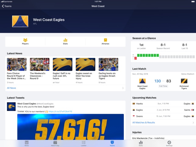 Footy Live for iPad: AFL stats(圖4)-速報App