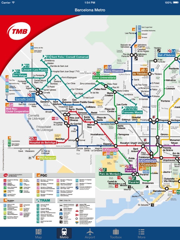 Barcelona Offline Map,Metro Screenshots