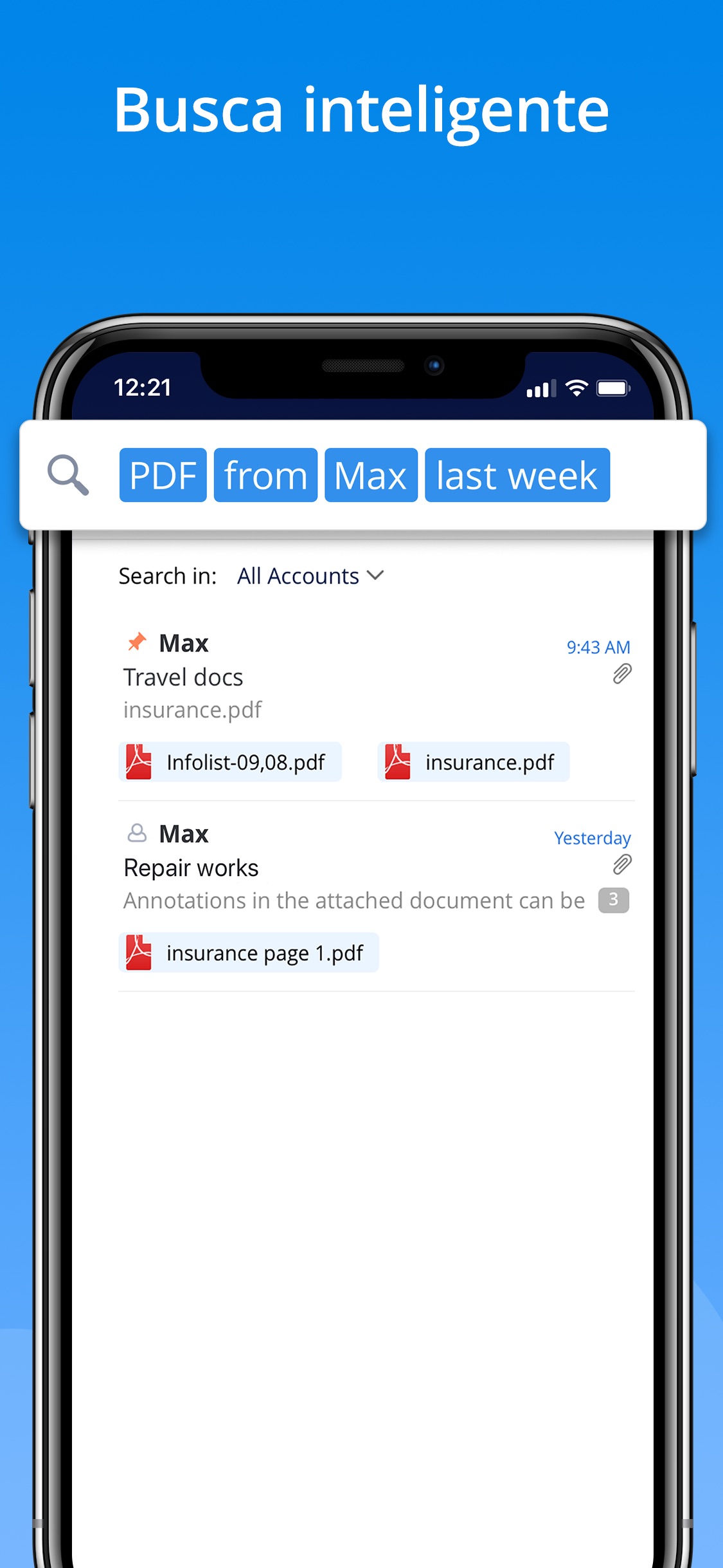 Screenshot do app Spark - Email App da Readdle