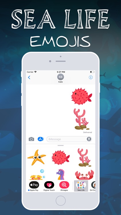Sea Life Emojis screenshot-3