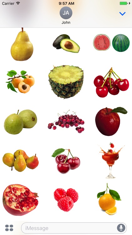 Fruits Stickers for iMessage screenshot-4
