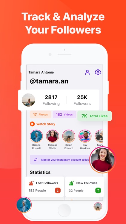 Tracker App: Followers Insight