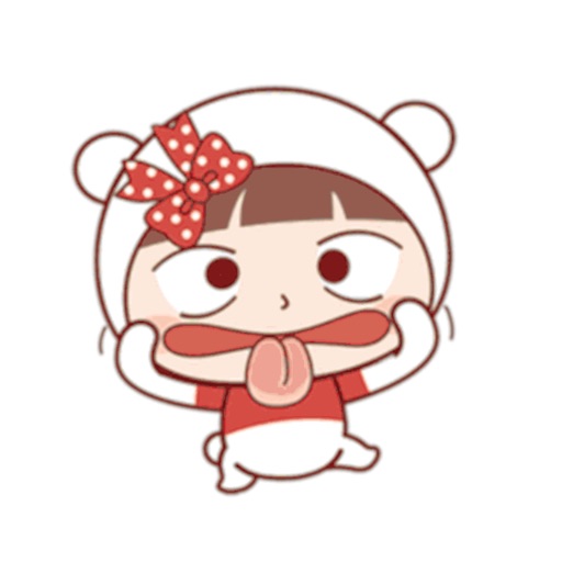 Little Cute Girl Sticker