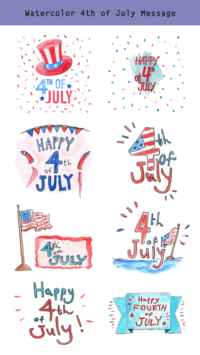 4th of July - Watercolor Pack screenshot 3
