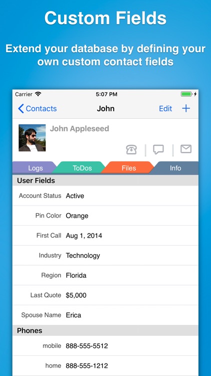 Contacts Journal CRM