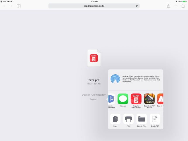 App Store에서 제공하는 Ezpdf Drm Reader