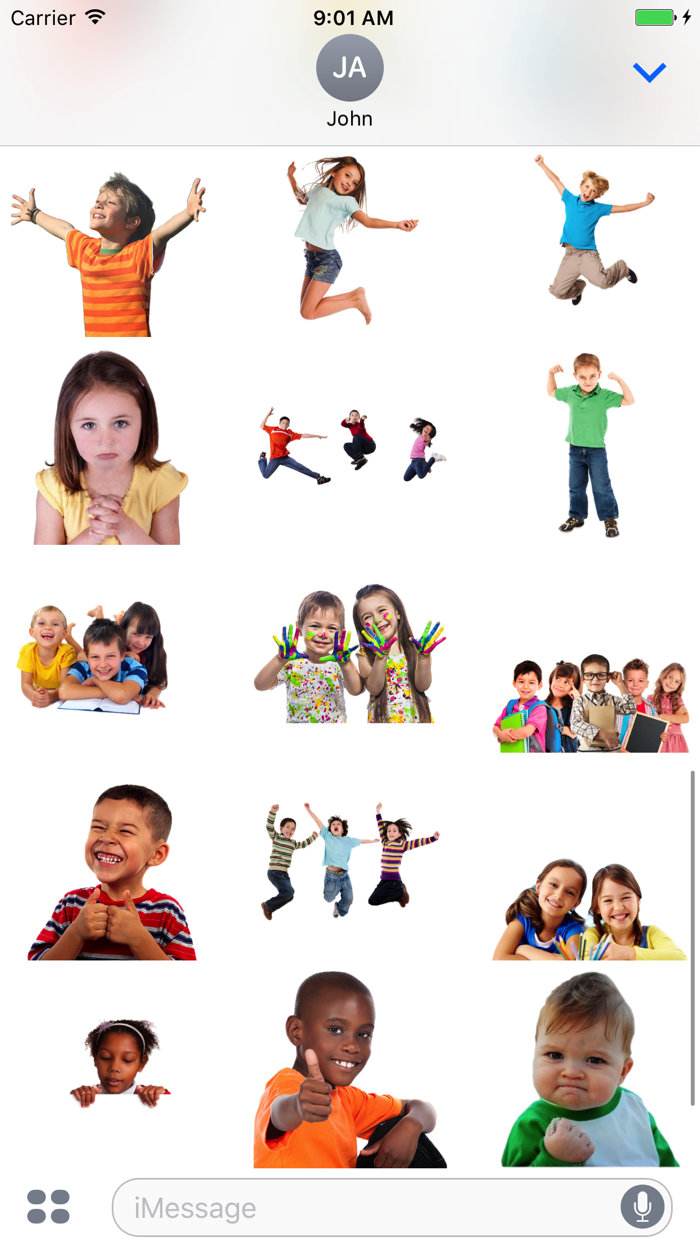 Happy Children Stickers