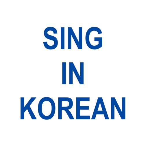 Sing in Korean