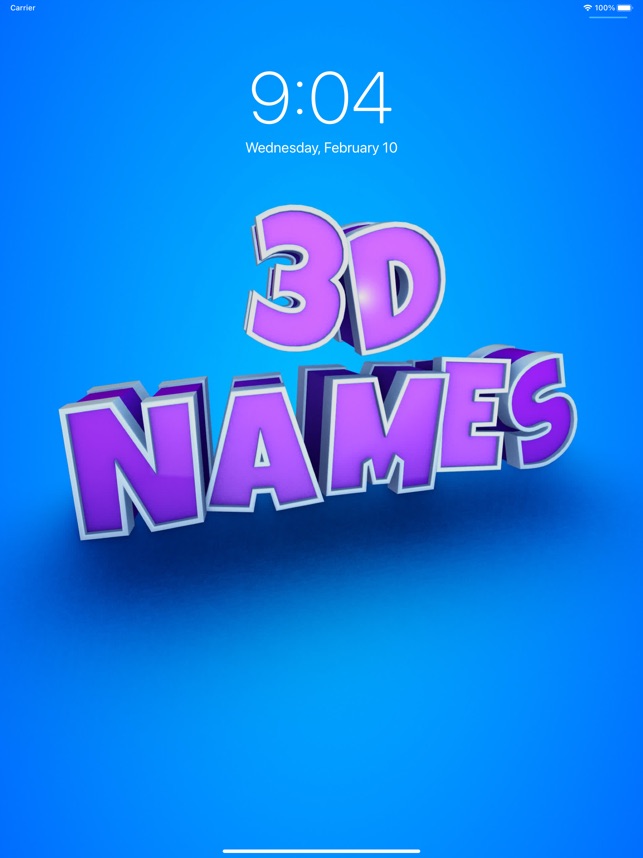 3D Names on the App Store