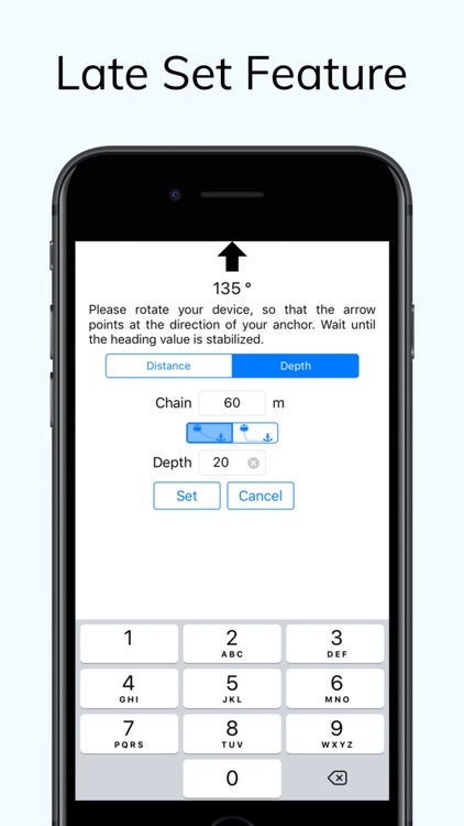 Anchor Alarm with Late Set