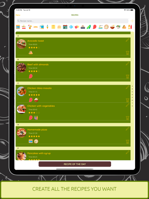 SiChef - Menu planner screenshot 2