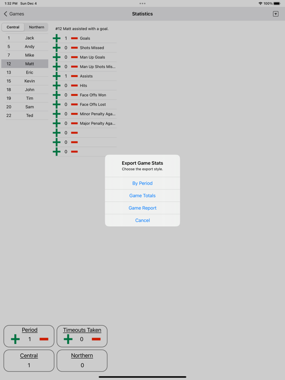 Ice Hockey Statistics screenshot 2