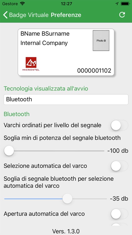 Badge Virtuale Bluetooth screenshot-4