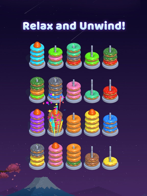 Hoop Sort - Color Ring Puzzle screenshot 3