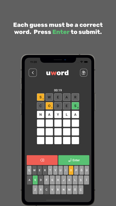 Uword: Online Word Game screenshot 3