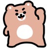 cheerful bear sticker