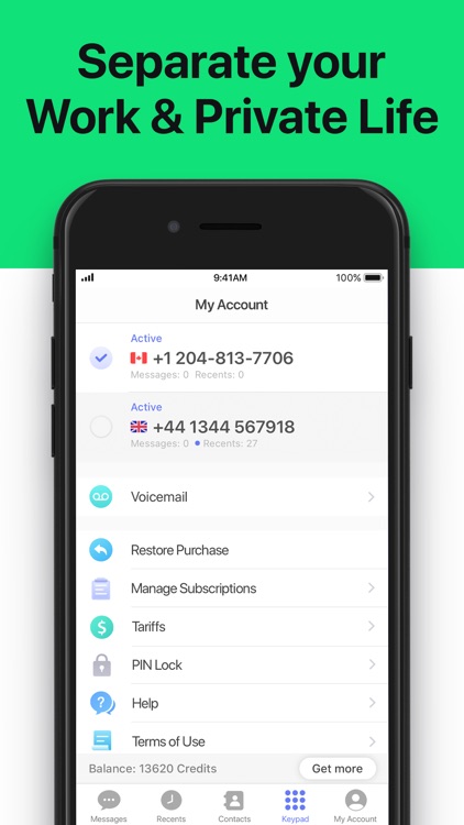 Second Phone Number - 2Number screenshot-3