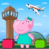 Hippo in Airport: Fun travel