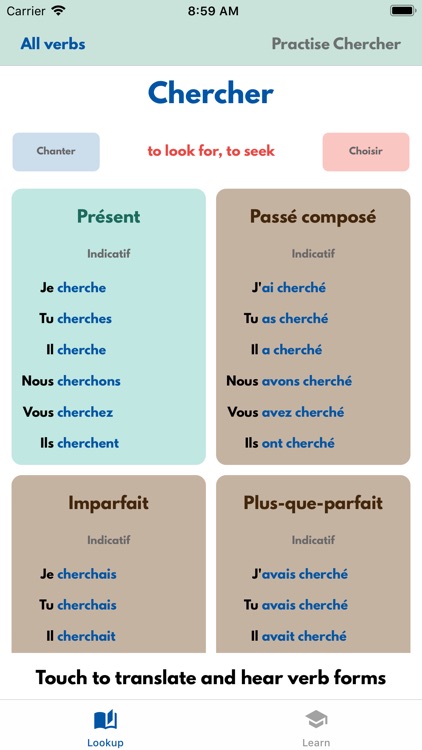 VerbSquirt French Verbs