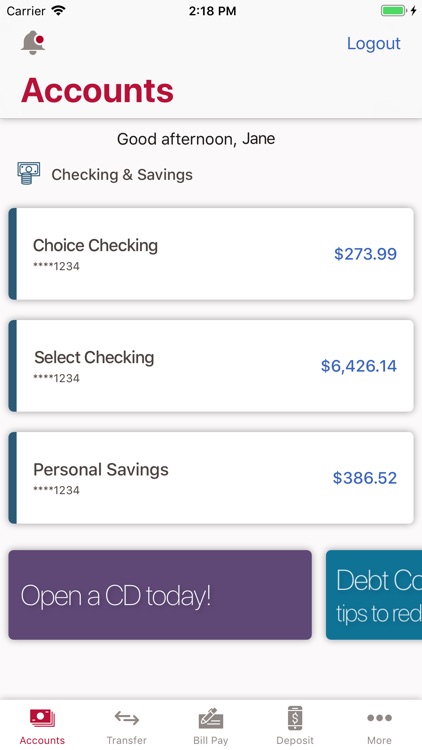 Bank of Albuquerque Mobile screenshot-1