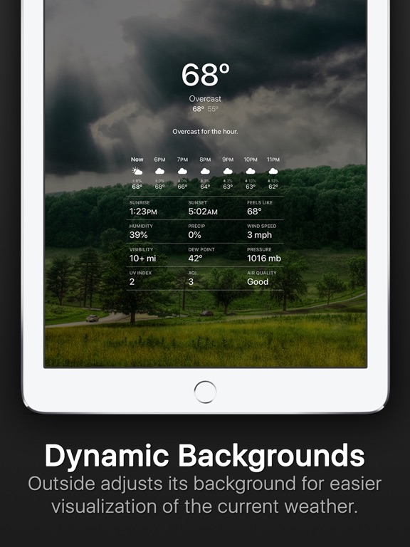 Outside - weather at a glance Screenshots