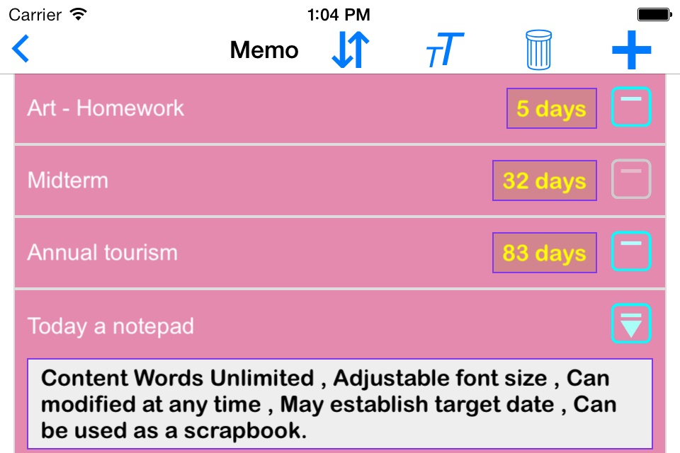 TC Curriculum Table screenshot 4