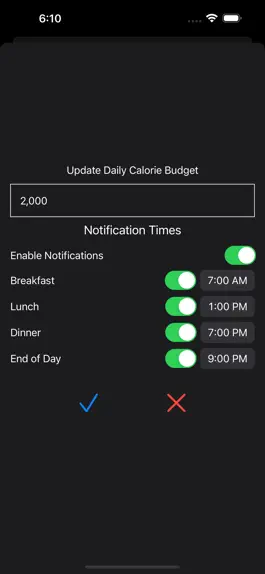 Game screenshot Calorie Budget hack