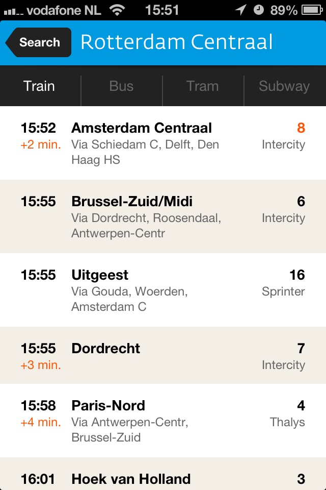 9292 reisplanner OV + e-ticket screenshot 3