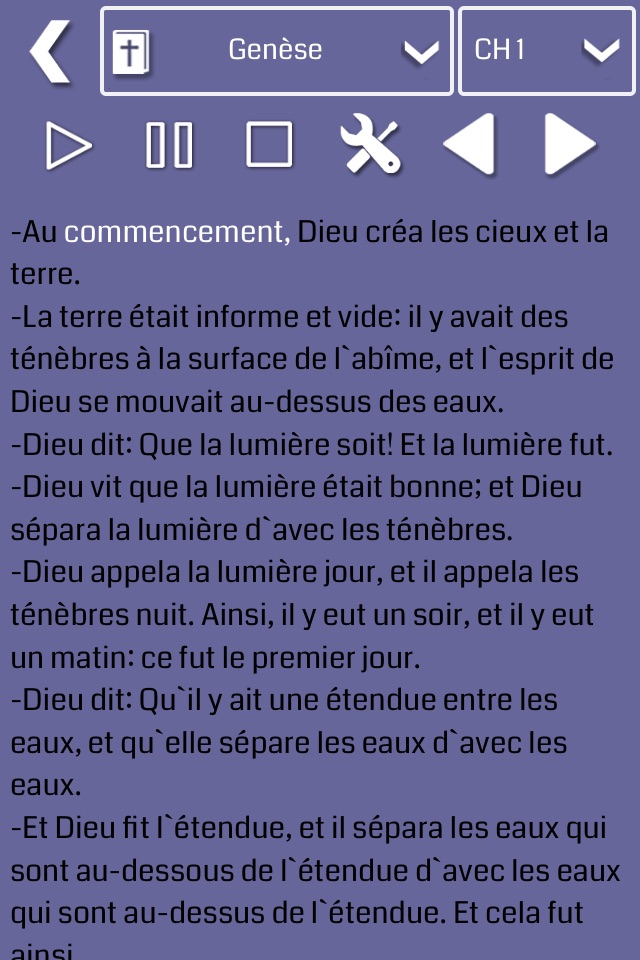 French Bible Audio screenshot 2