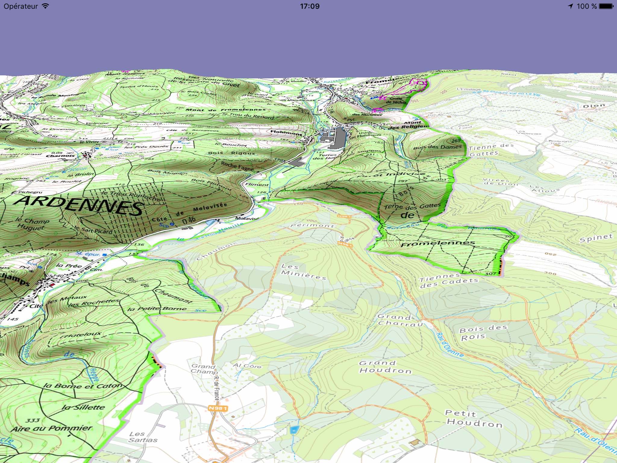 Iphigénie | The Hiking Map App screenshot 2