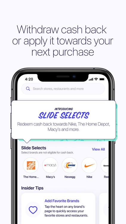 Slide - Pay & Earn Cash Back screenshot-3