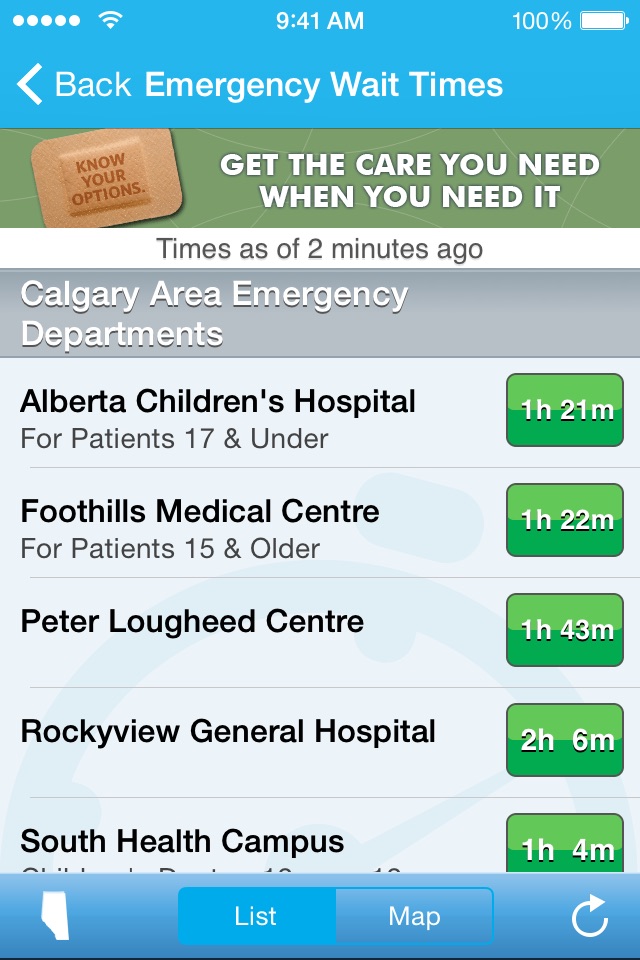 Alberta Health Services screenshot 2