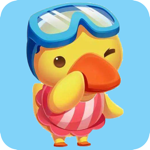 Ducks swimming