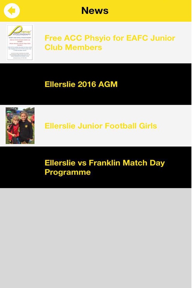 Ellerslie AFC screenshot 2