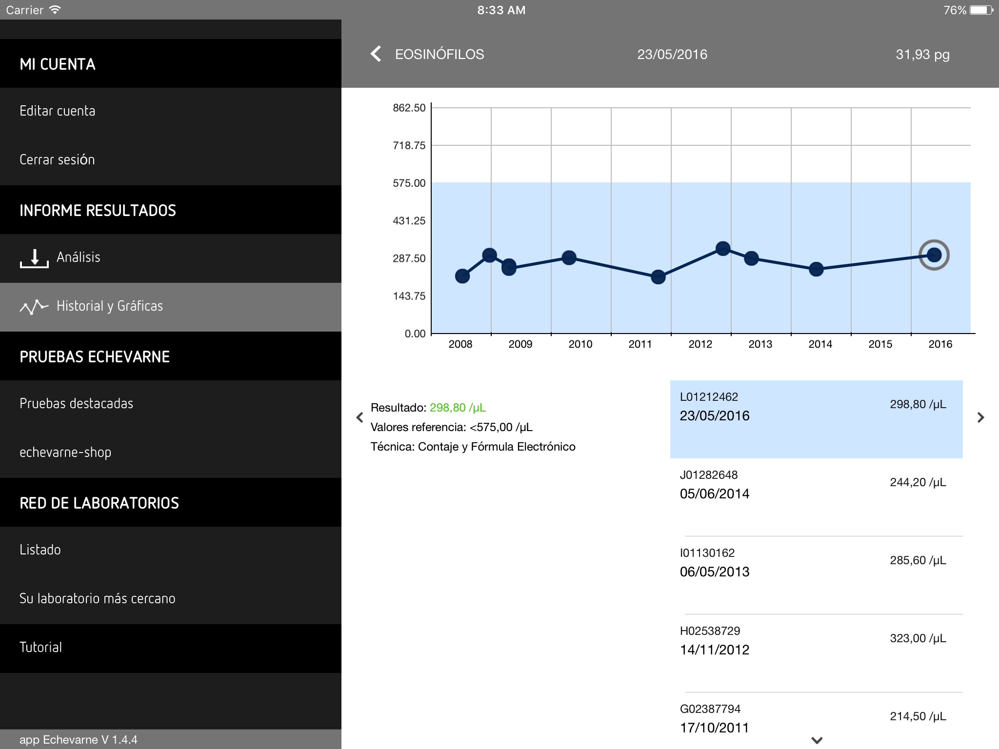 Laboratorio Echevarne screenshot 3