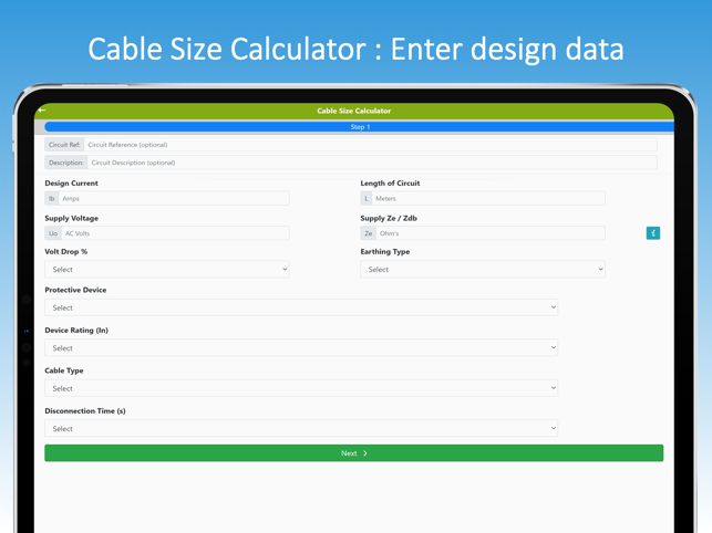 ‎Cable Calc Screenshot