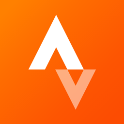 Strava app icon: run, pedal, trail