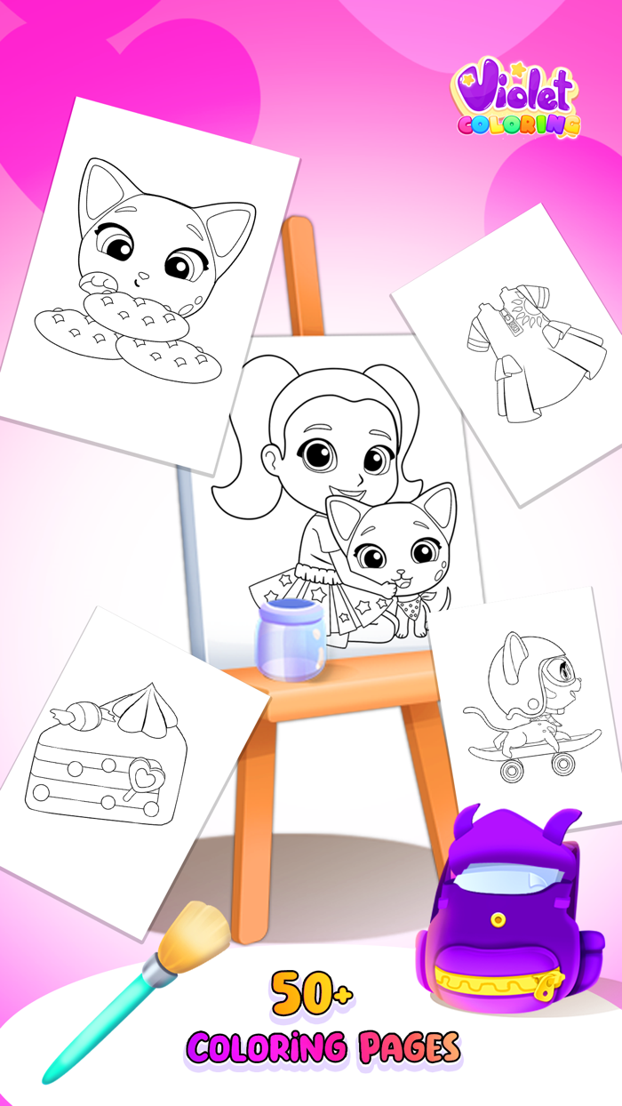 Violet Coloring Book