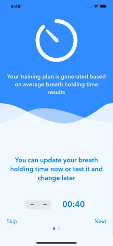 Screenshot 1 Freediving apnea training iphone