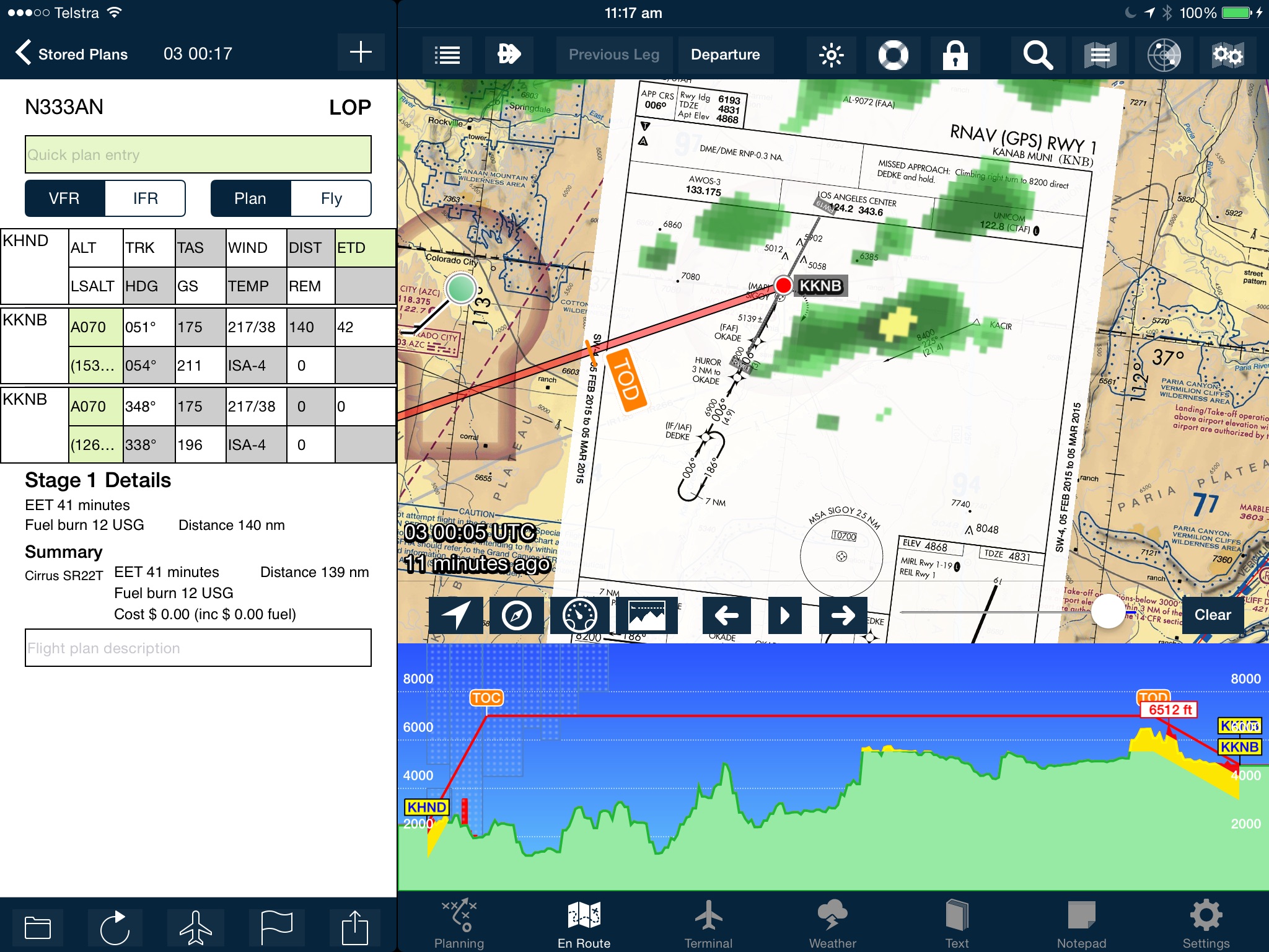 AvPlan EFB screenshot 2