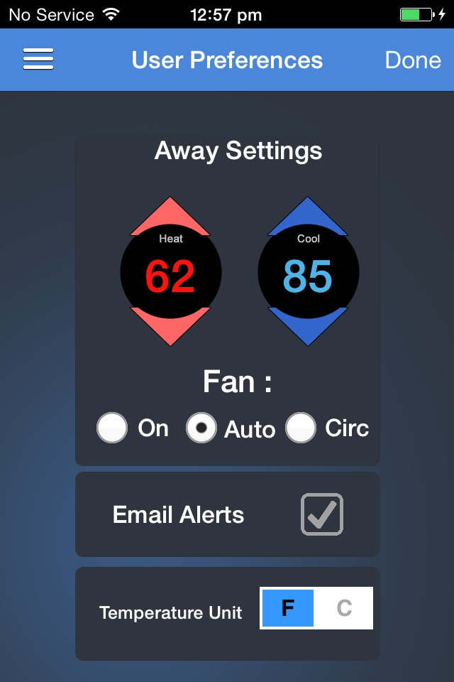 AprilAire Wi-Fi Thermostat App screenshot 3