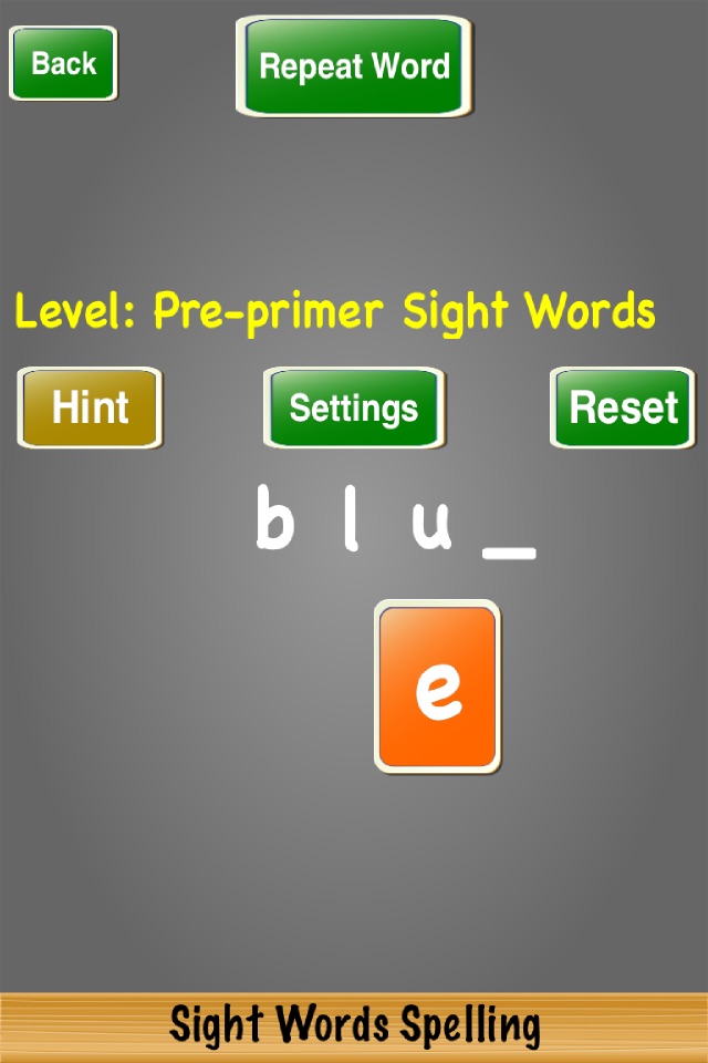 Sight Words Spelling screenshot 3