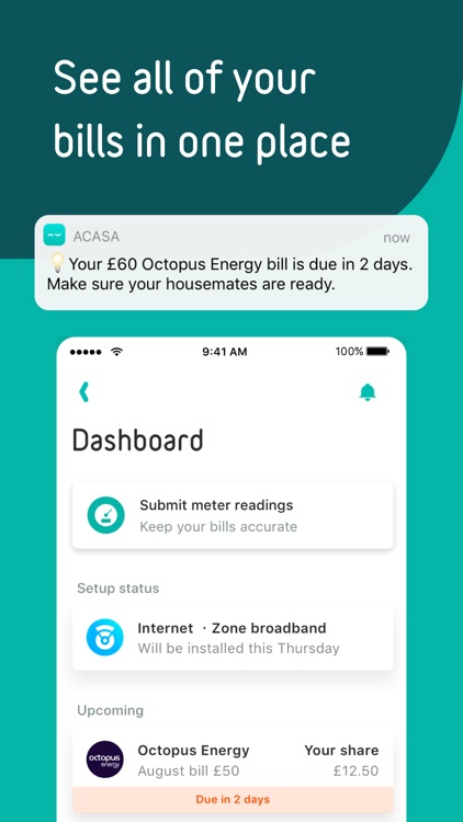 acasa - set-up & split bills screenshot-2