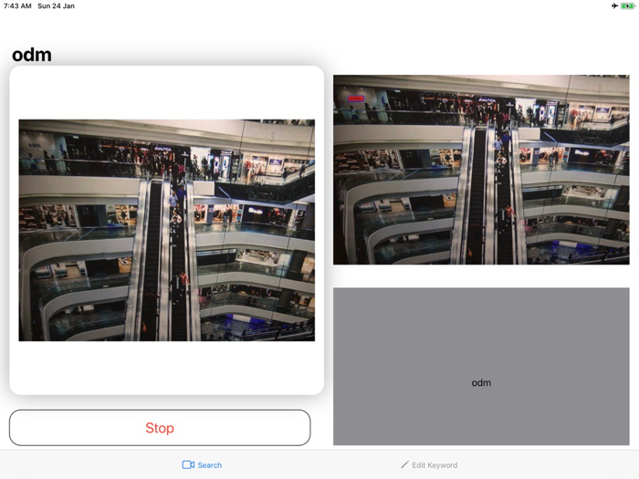 Camera Keyword Search
