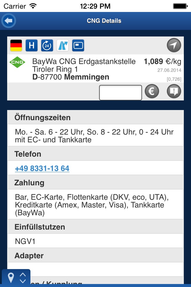 gibgas CNG-App screenshot 3