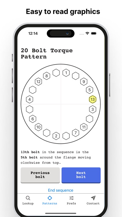 Flange Bolt Size & Torque screenshot-6