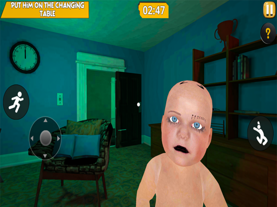 Scary Baby Kid in 3D Yellow screenshot 3